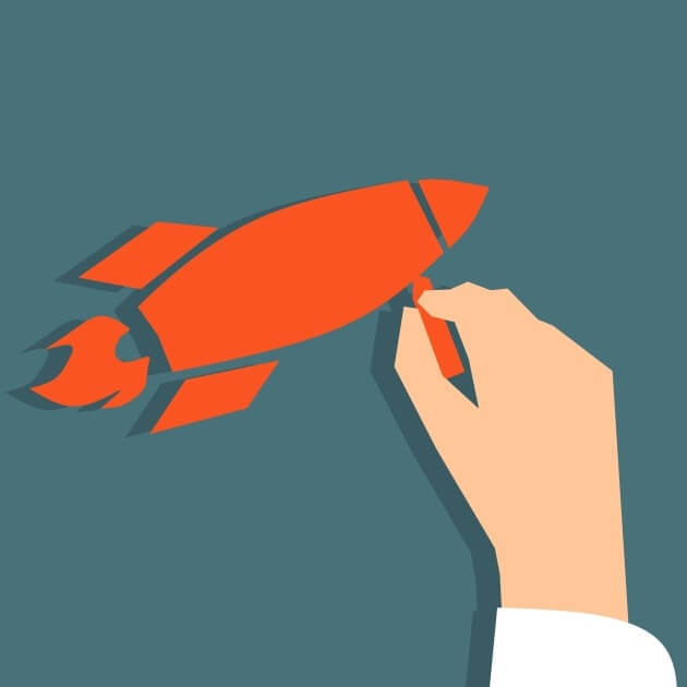 drawing rocket. meaning and qualities of entrepreneur - definition