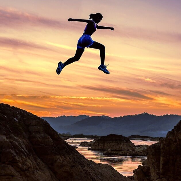 person jumping. meaning and qualities of entrepreneur - limits